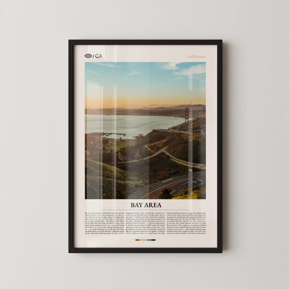 Bay Area Print Wall Art Poster Photo Golden Gate Bridge Alcatraz Island Muir Woods Lombard