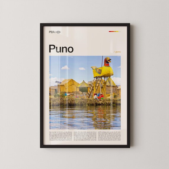 Puno Print Wall Art Poster Peru Landscape Photography Lake Titicaca Decor
