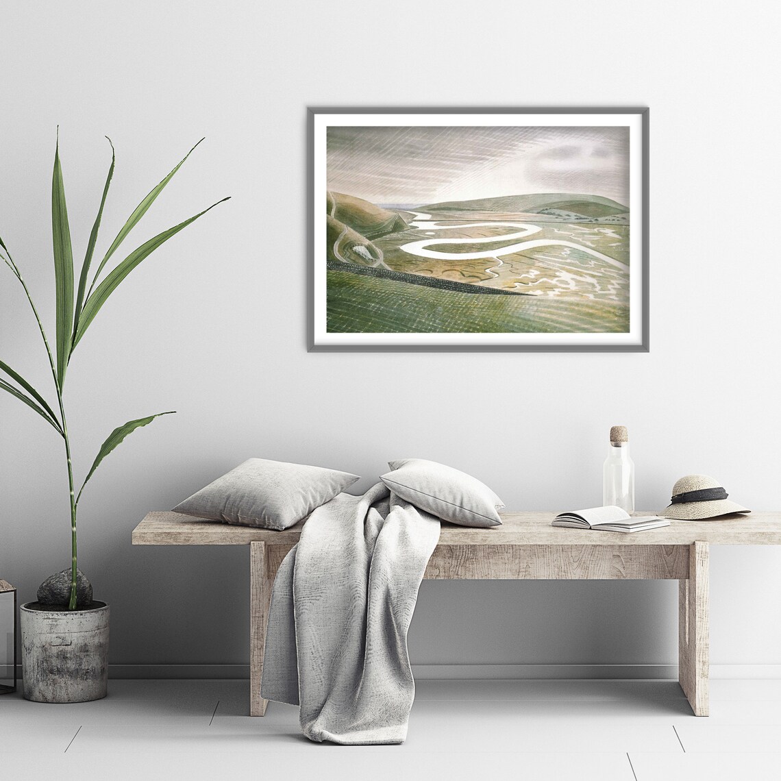 Eric Ravilious Cuckmere Haven 1939 Classic Art Print - Image 2