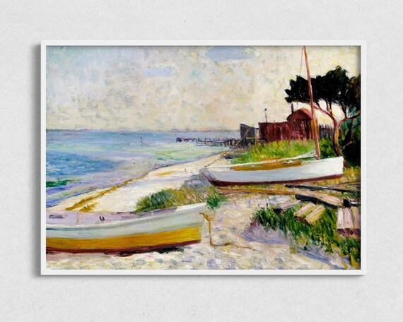 Vintage Beach Nautical Art Print