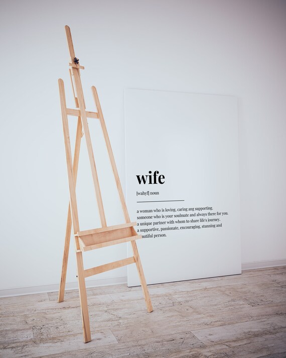 Wife Definition Dictionary Style Romantic Quote Typography Poster