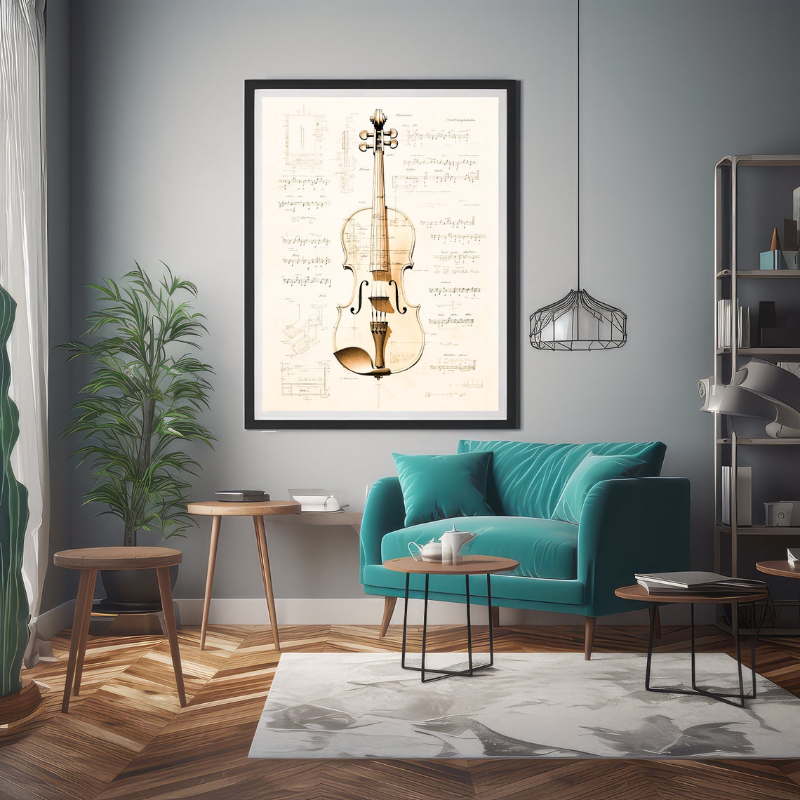 Vintage Violin Poster Retro Music Decor Jazz Music Poster Vintage Music Inspire Music Poster Classic Music Poster - Image 6