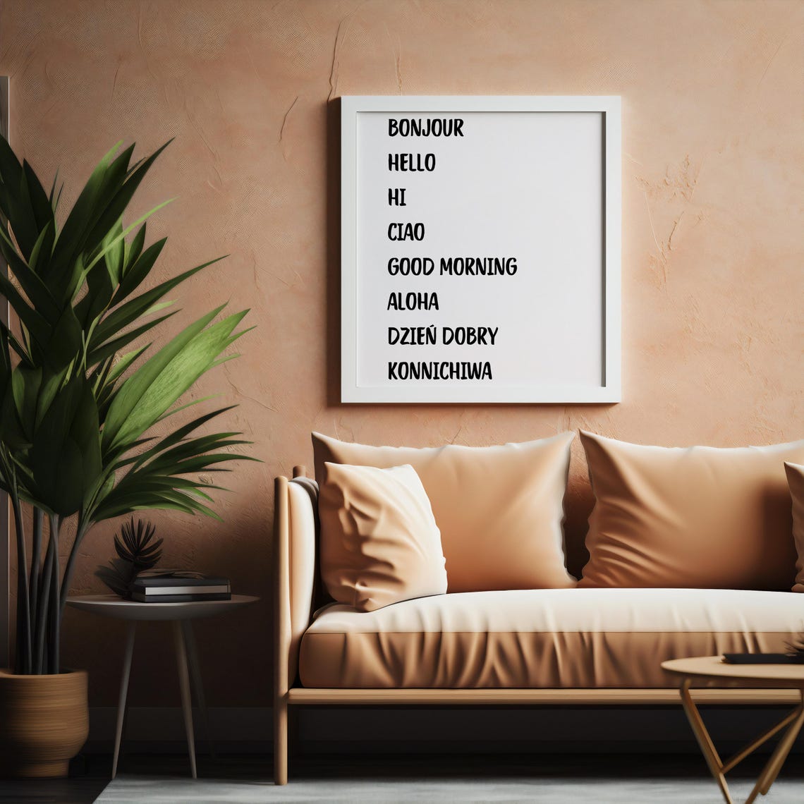 Hello In Many Languages Entryway Welcome Typography Greetings Poster - Image 7