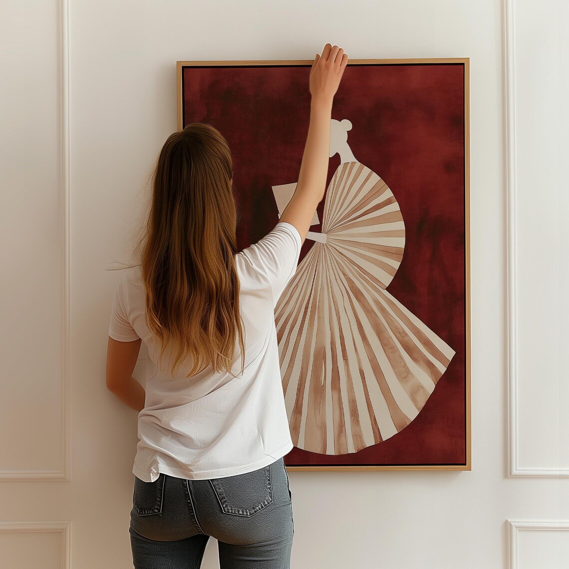 Reading Woman, Minimal Book Lover Art Print - Image 4