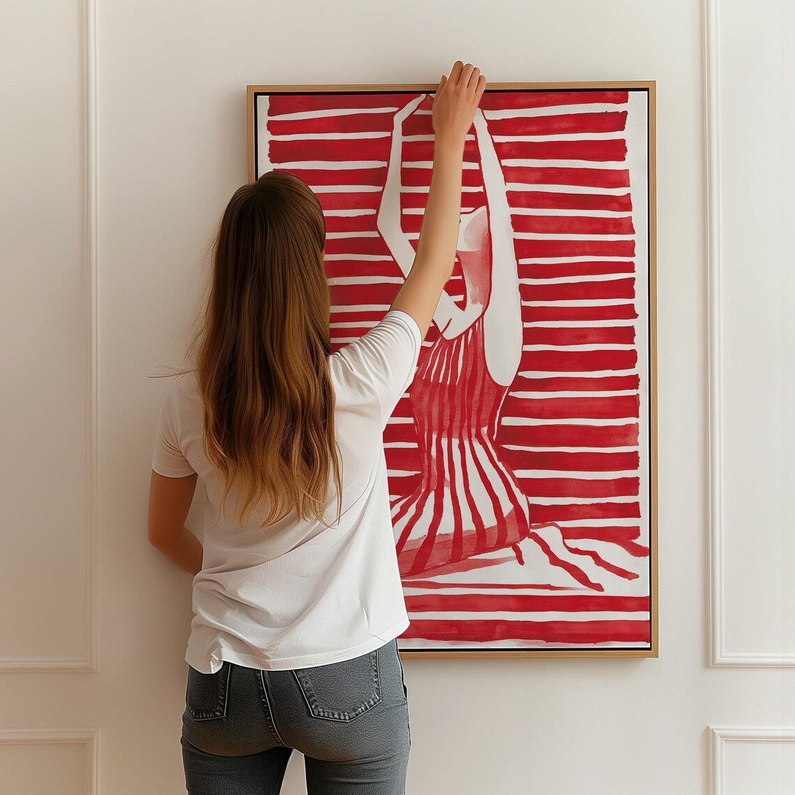 Abstract Yoga Art Print, Modern Minimalist Meditation - Image 3