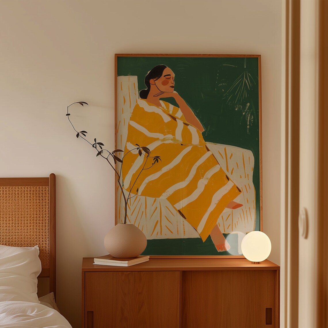Abstract People Contemporary Living Room Art Print - Image 3
