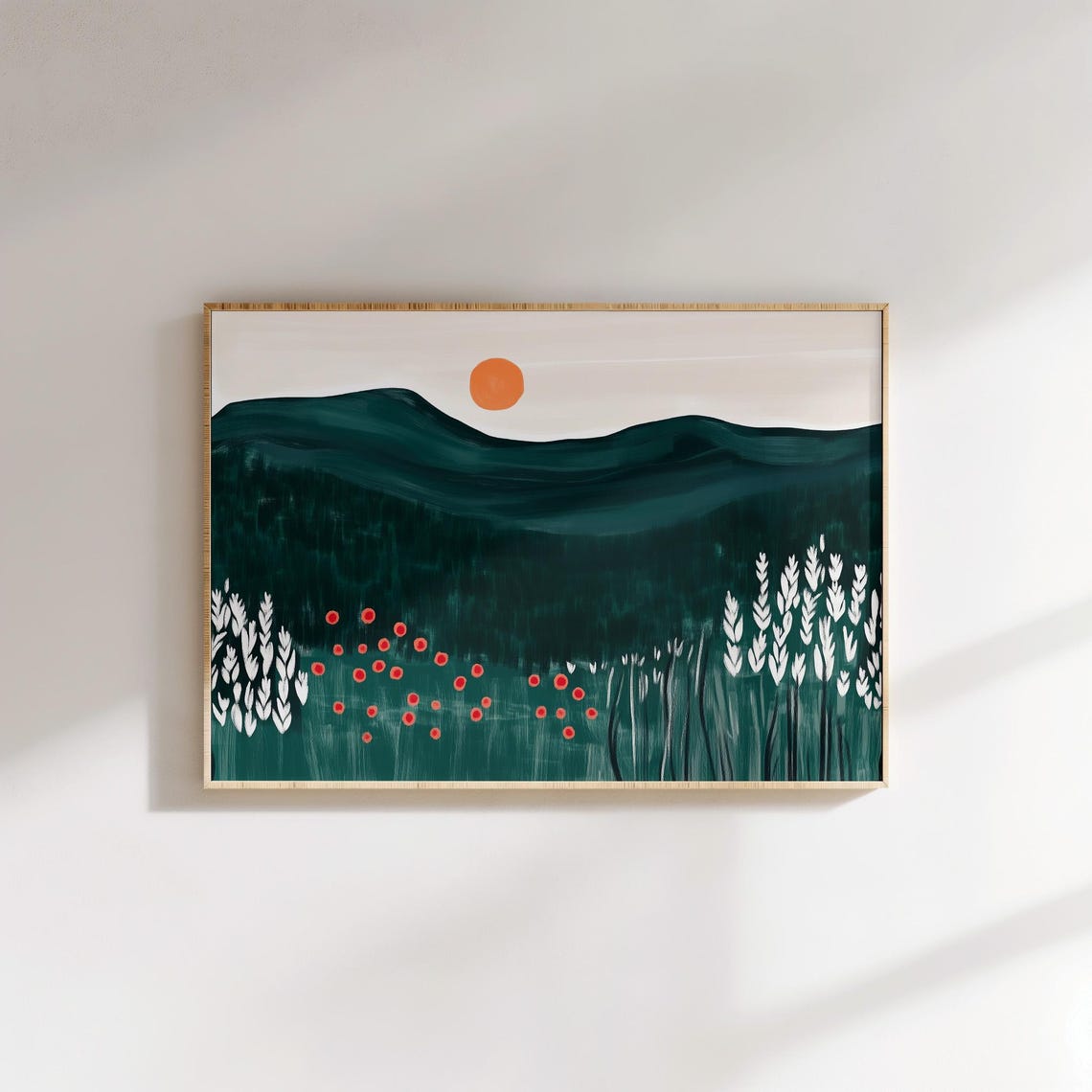 Minimalist Sunset Contemporary Travel Poster