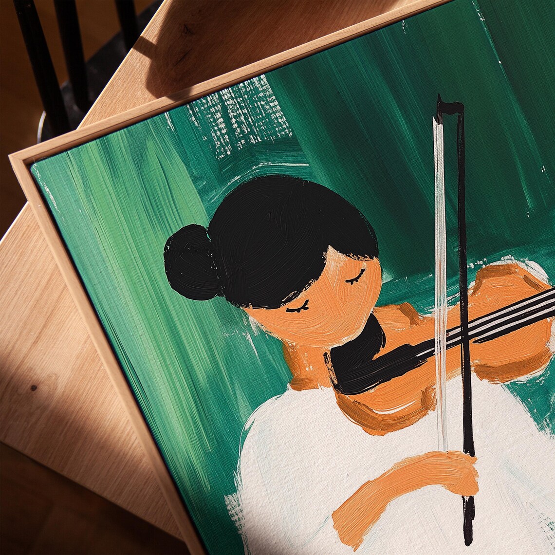 Violin Girl, Modern Music Portrait Print - Image 2
