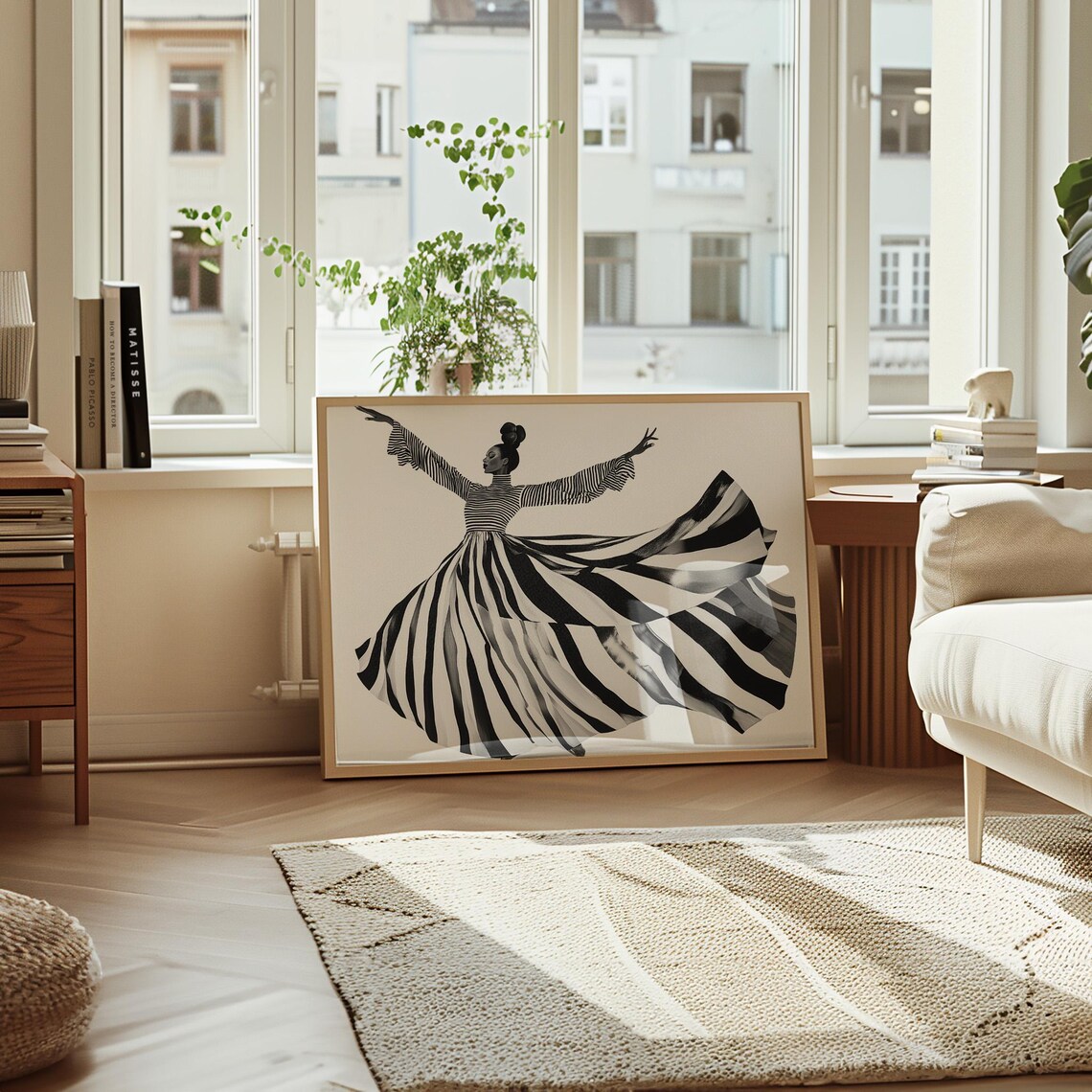 Dance Of Joy Abstract Figure, Modern Decor Art Print - Image 3