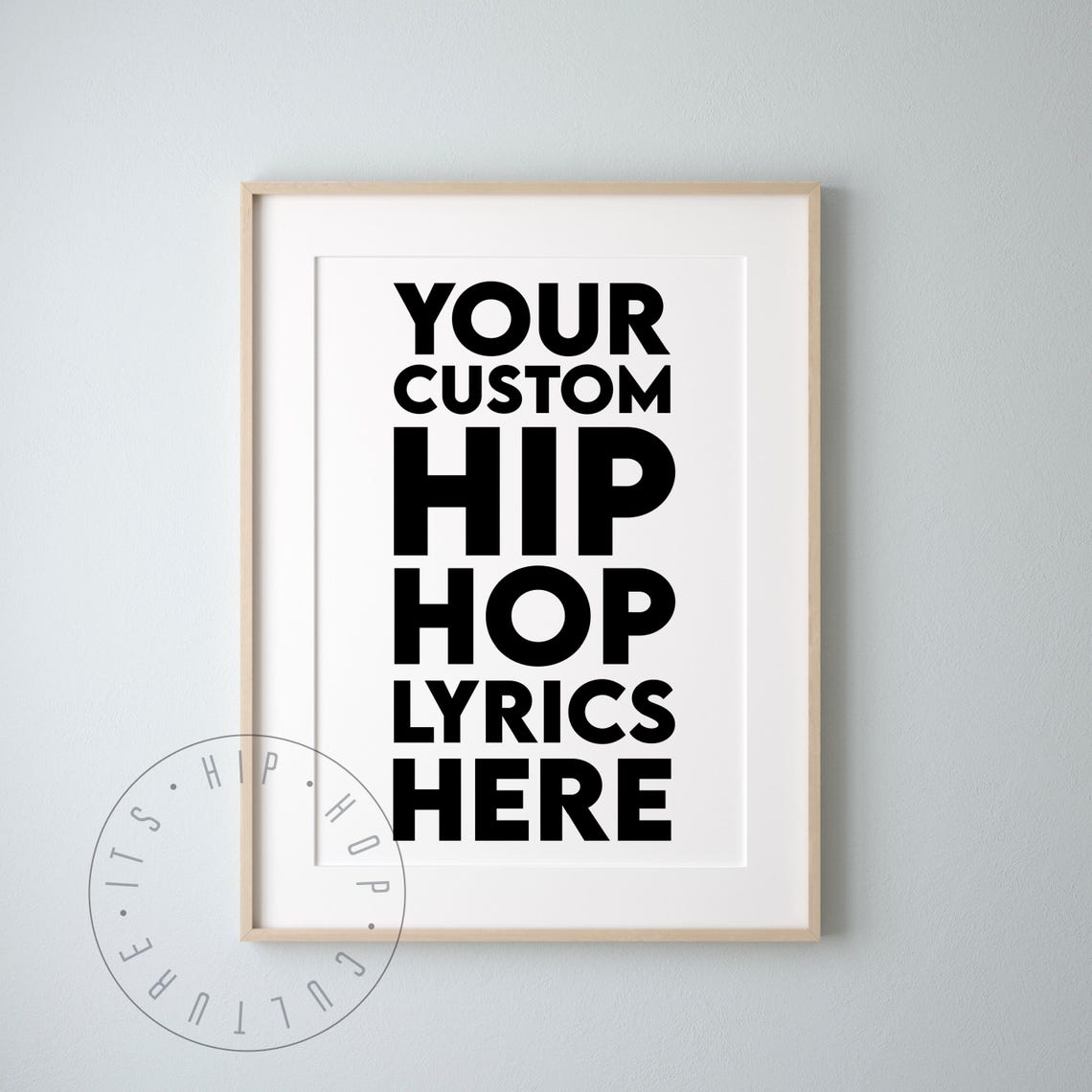 Custom Lyrics Poster Custom Hip Hop Lyrics Print Custom Rap Lyrics Poster Custom Rapper Quote Personalized Quote Personalized Lyric Print - Image 4