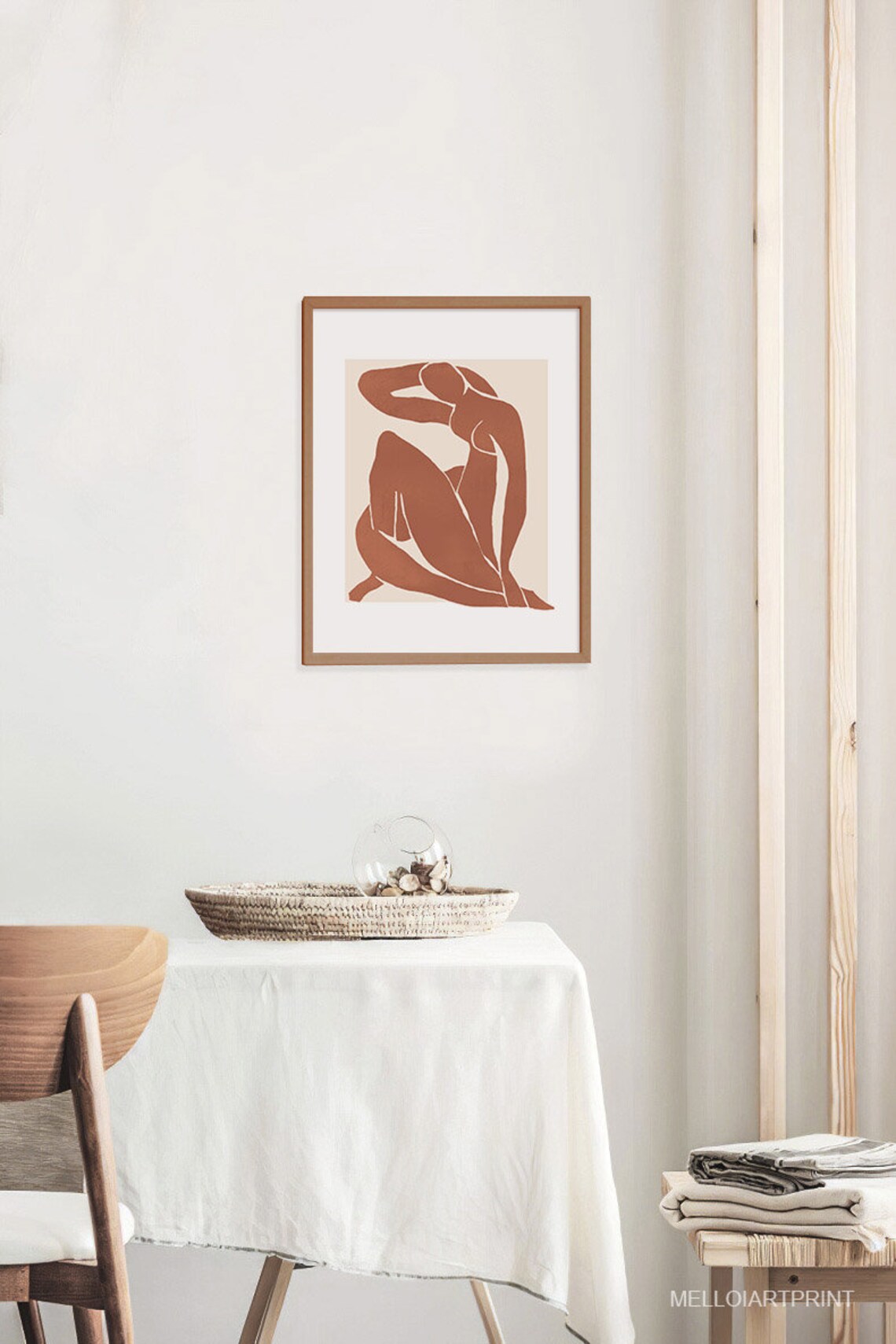Henri Matisse Abstract Art Abstract Print Minimalist Painting Terracotta Print Wall Art Boho Decor - Image 2