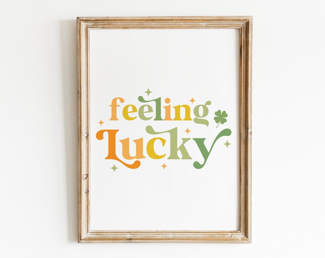 Feeling Lucky Boho St. Patrick's Day Poster Print - Image 5