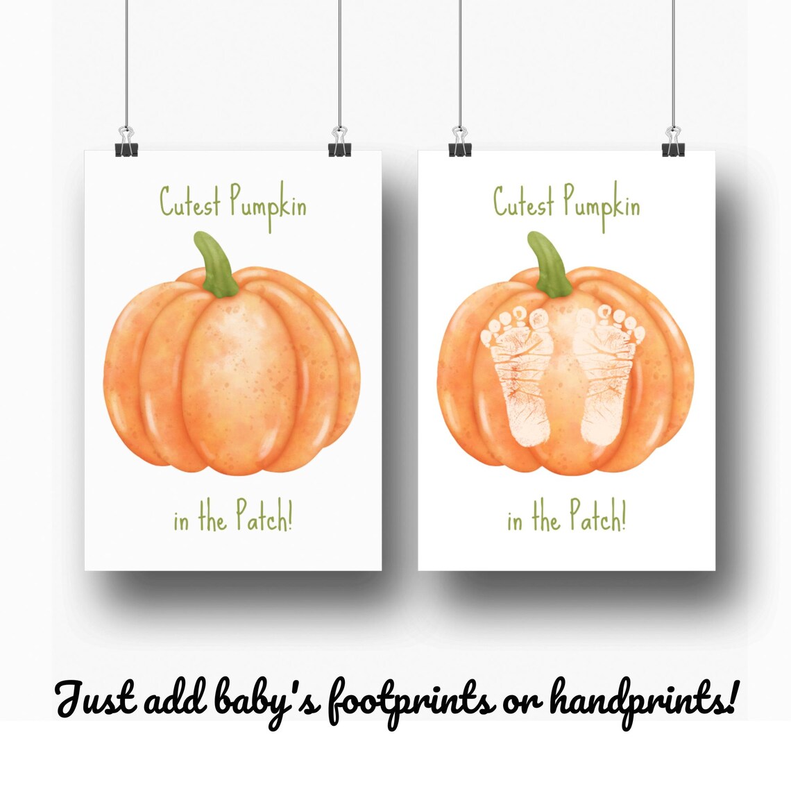 My First Autumn Keepsake Footprint Art Print - Image 3