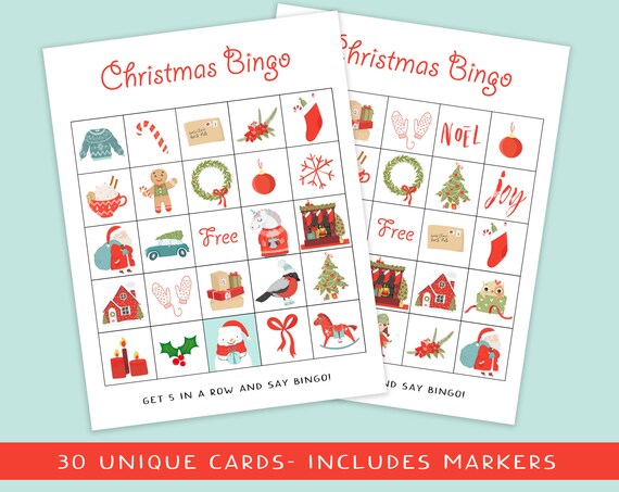 Christmas Bingo Holiday Activity for Kids