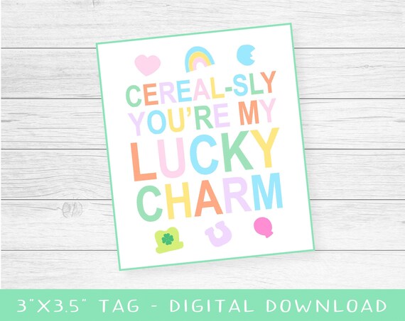 Cerealsly Lucky Charm Cookie Tag Poster Print
