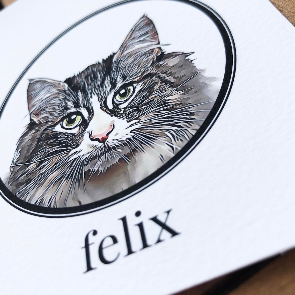 Custom Pet Portrait Dog and Cat Memorial Art Print - Image 3