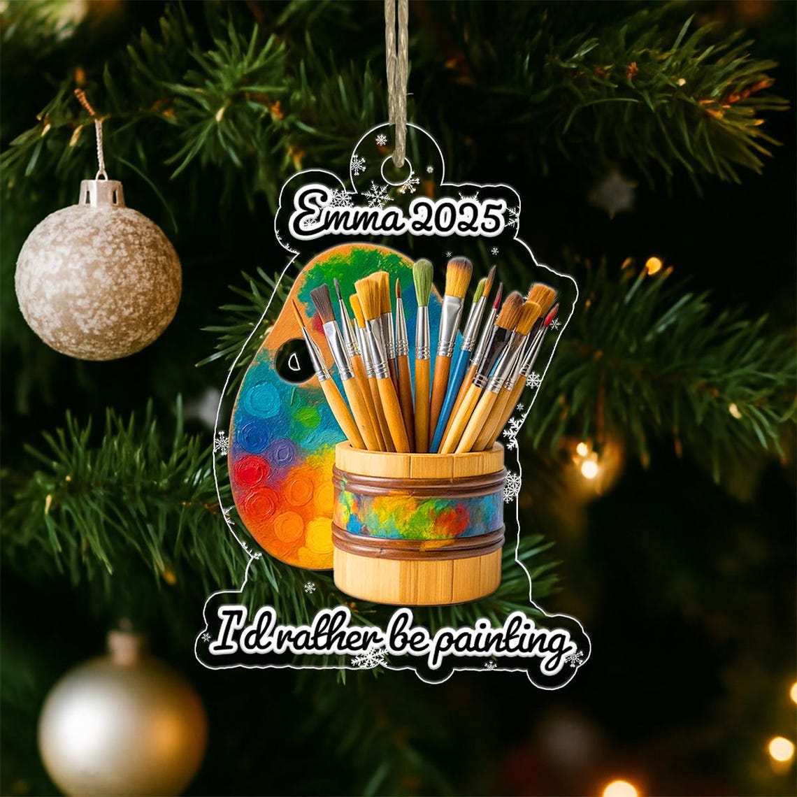Emma 2025 I'd Rather Be Painting Custom Painter Gift Wall Art