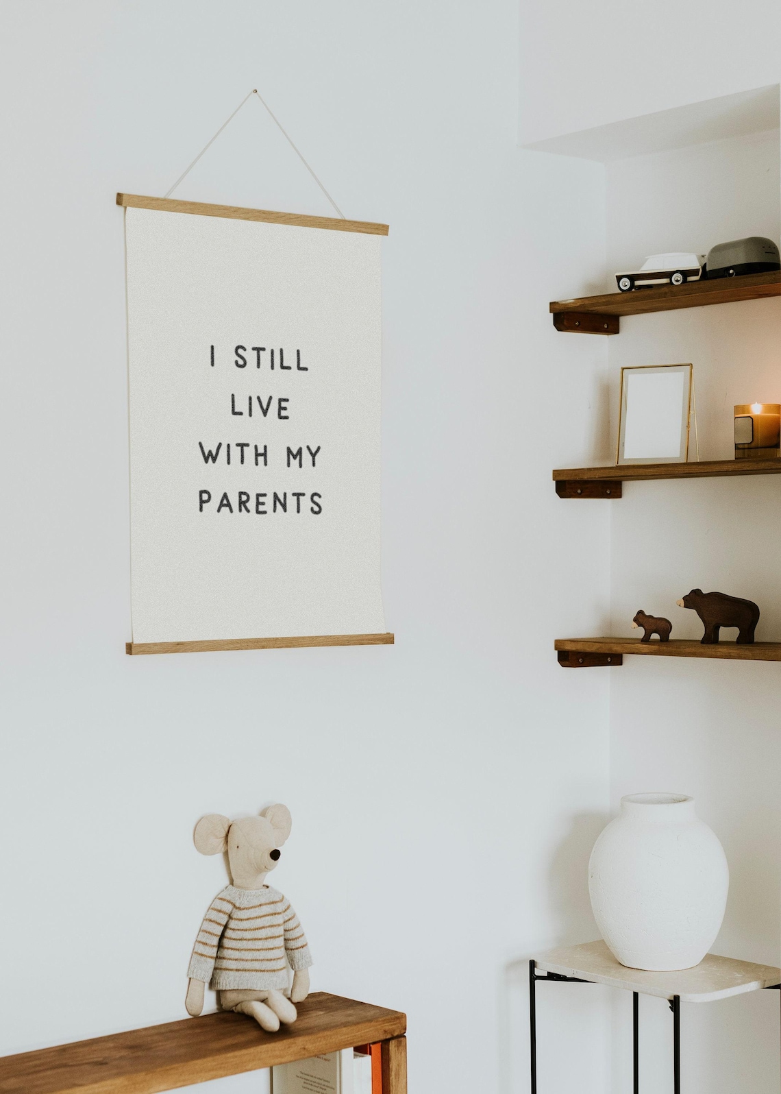 I Still Live With My Parents Funny Quote Art Print - Image 2