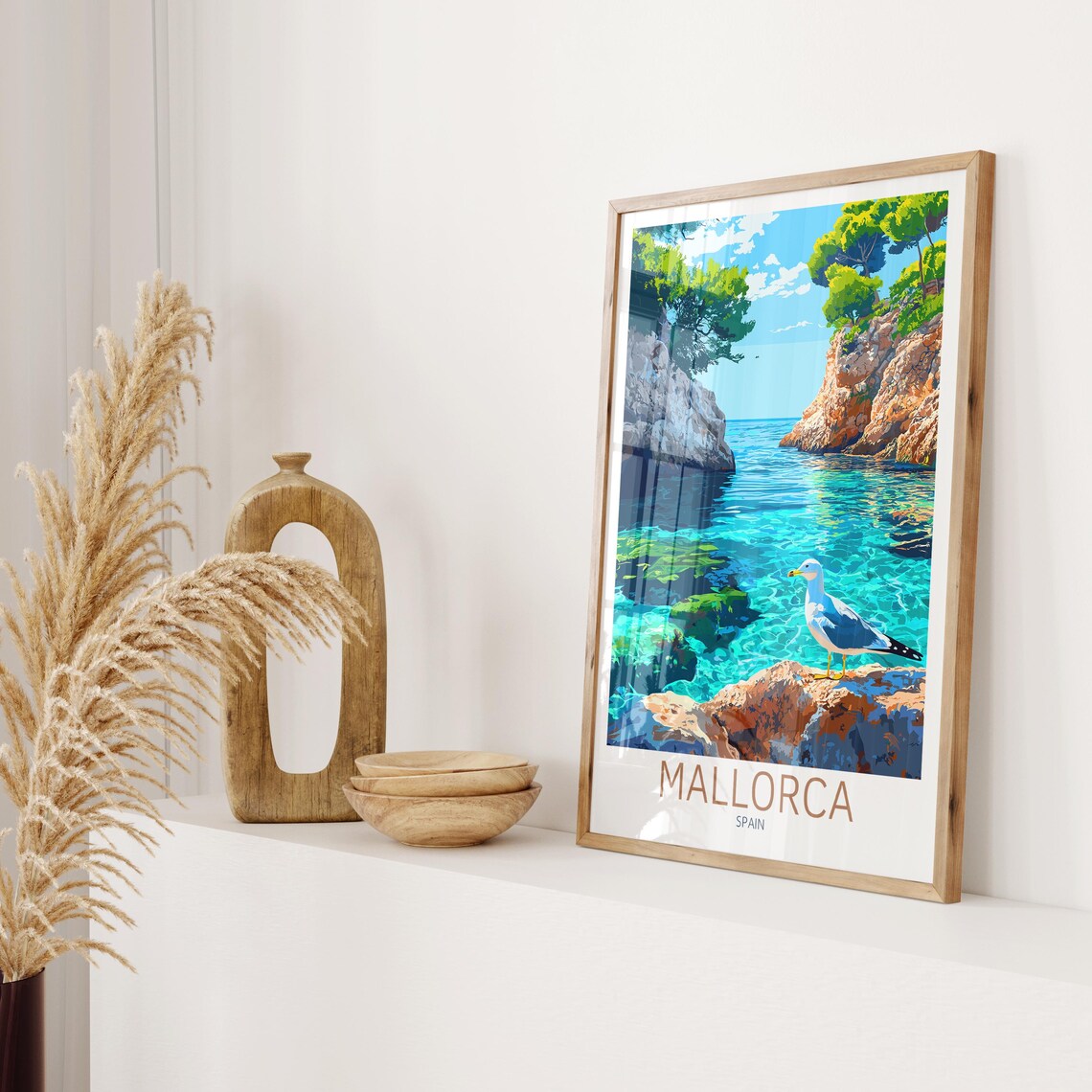 Mallorca Travel Poster, Balearic Islands Art Print - Image 2