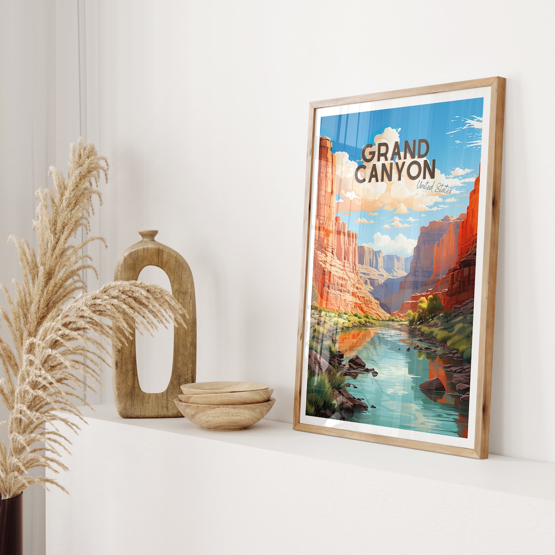 Grand Canyon Vintage Travel Poster, National Park - Image 2