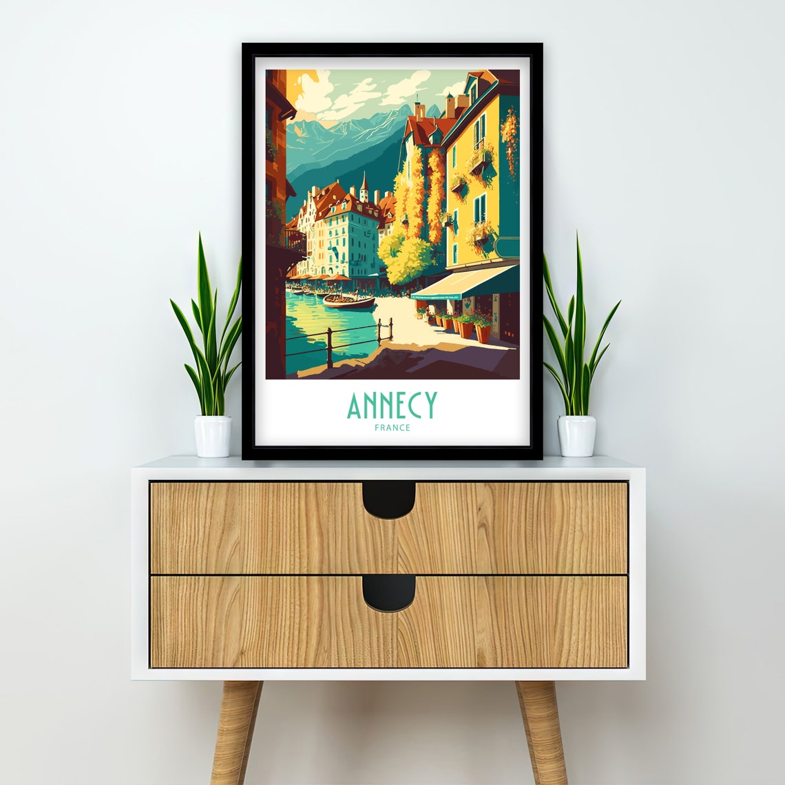 Annecy Travel Print Annecy Poster Home Dcor Annecy France Art Print Annecy France Room Print Annecy France Wall Decor Annecy France Gift - Image 2