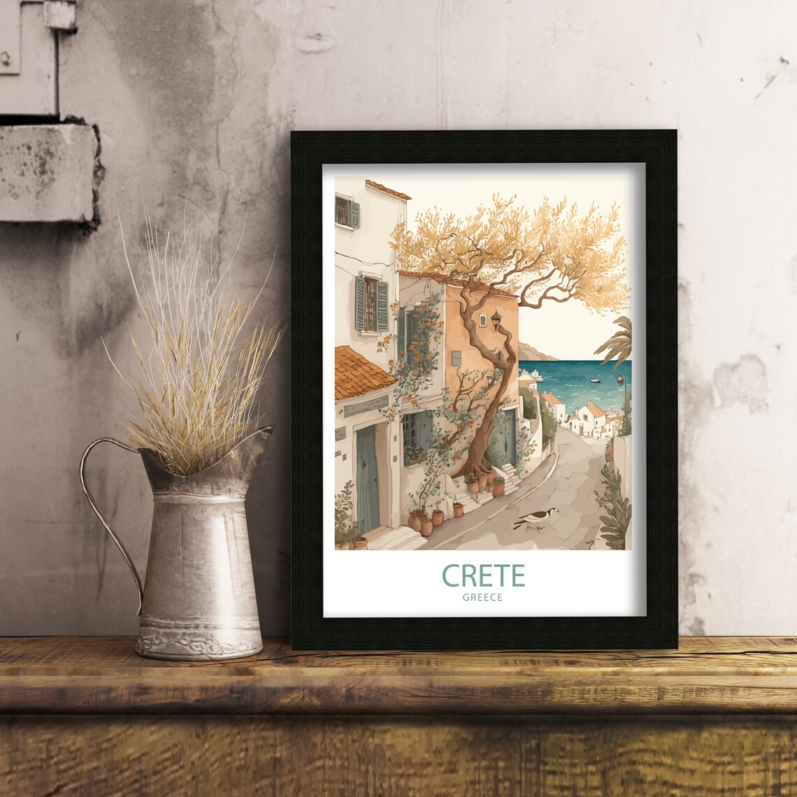 Crete Greece Travel Print Art Print - Image 5