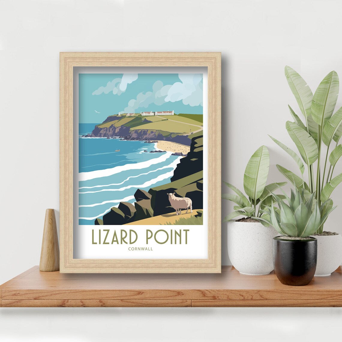 Lizard Point Travel Poster, Cornwall Scenery - Image 5