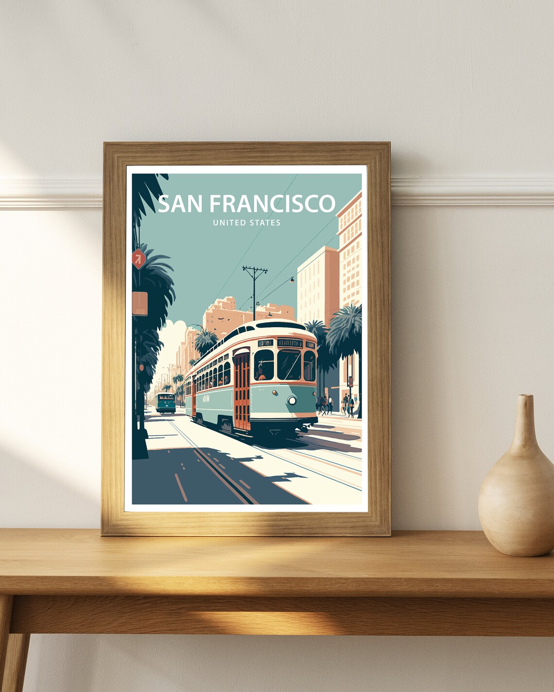 San Francisco Travel Poster, City Wall Decor - Image 2