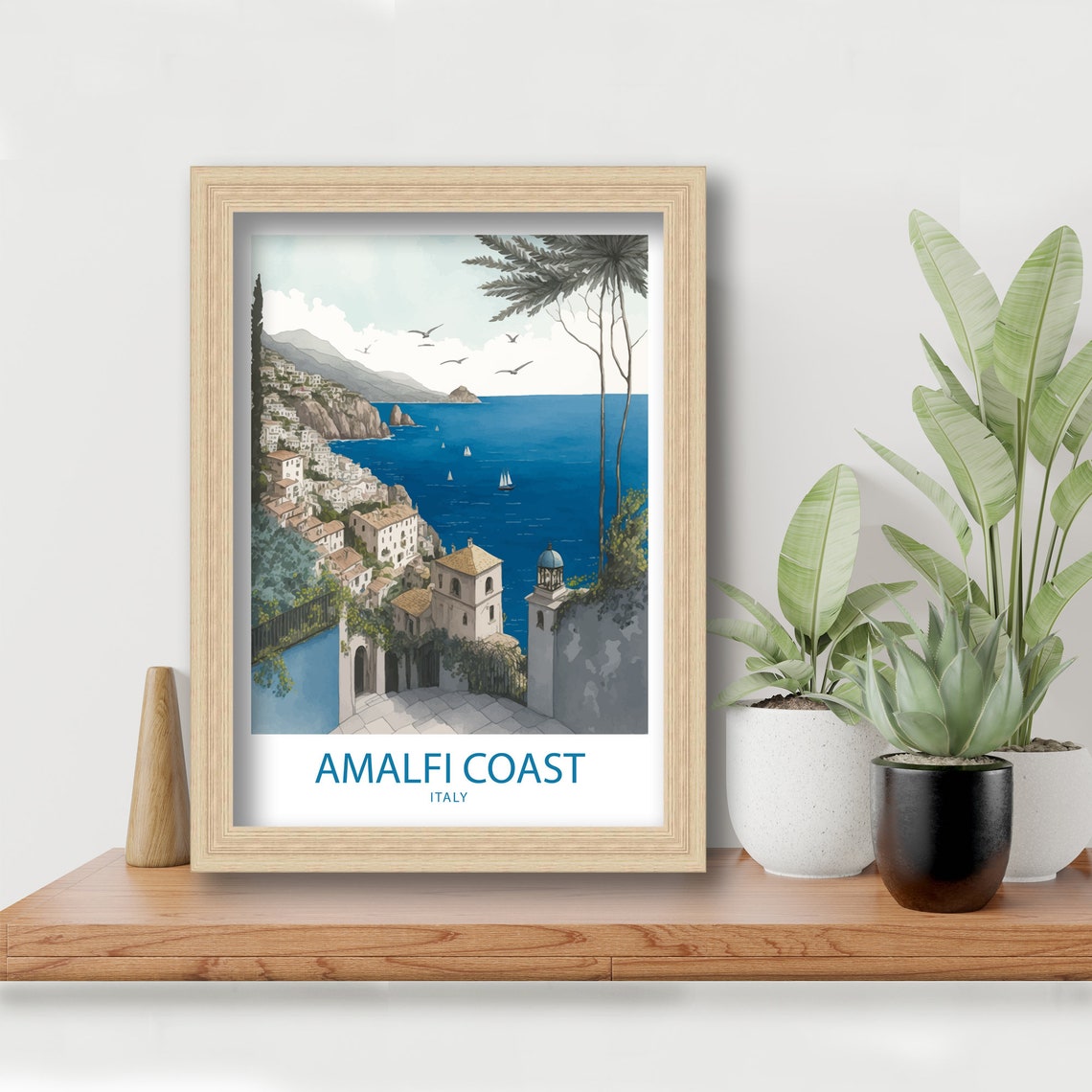 Amalfi Coast Art Print Amalfi Coast Print Italy Print Italy Wall Art Amalfi Coast Art Italy Poster Amalfi Poster Amalfi Print - Image 5
