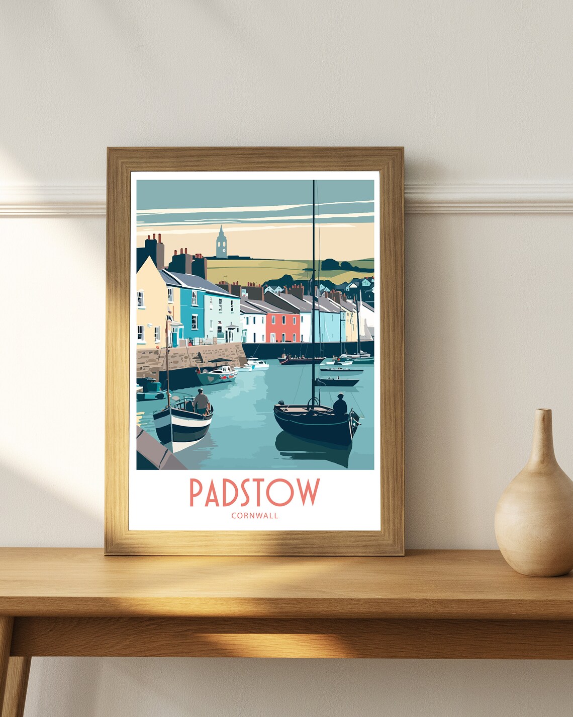 Padstow Travel Poster, Cornwall Travel Wall Art - Image 5