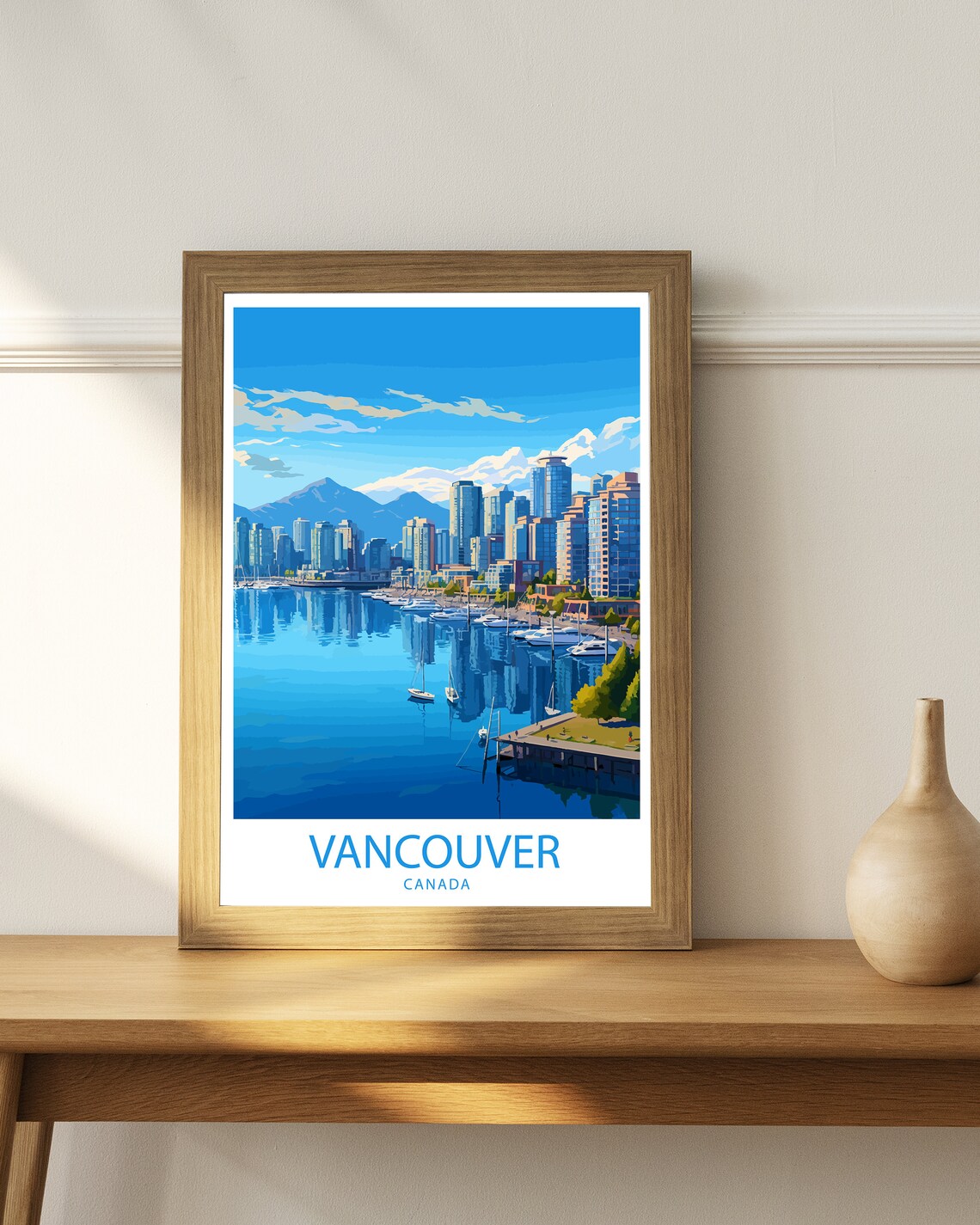 Vancouver Travel Print, Canada City Wall Decor - Image 3