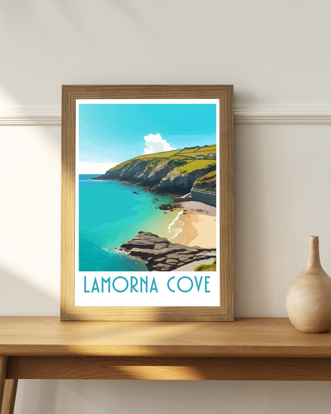Lamorna Cornwall Travel Poster, Place-Inspired Art - Image 4