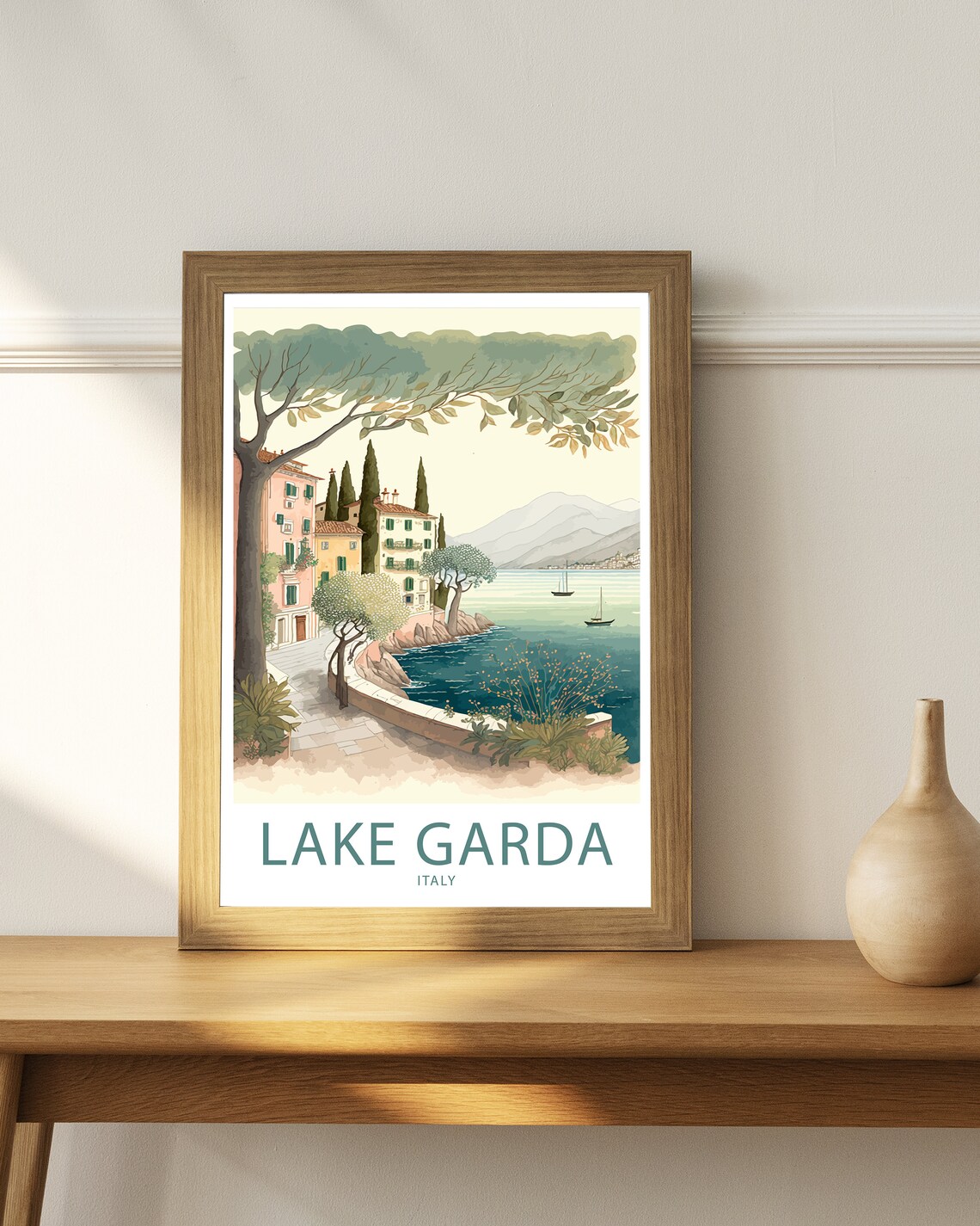 Lake Garda Italy Travel Poster, Scenic Wall Art - Image 4