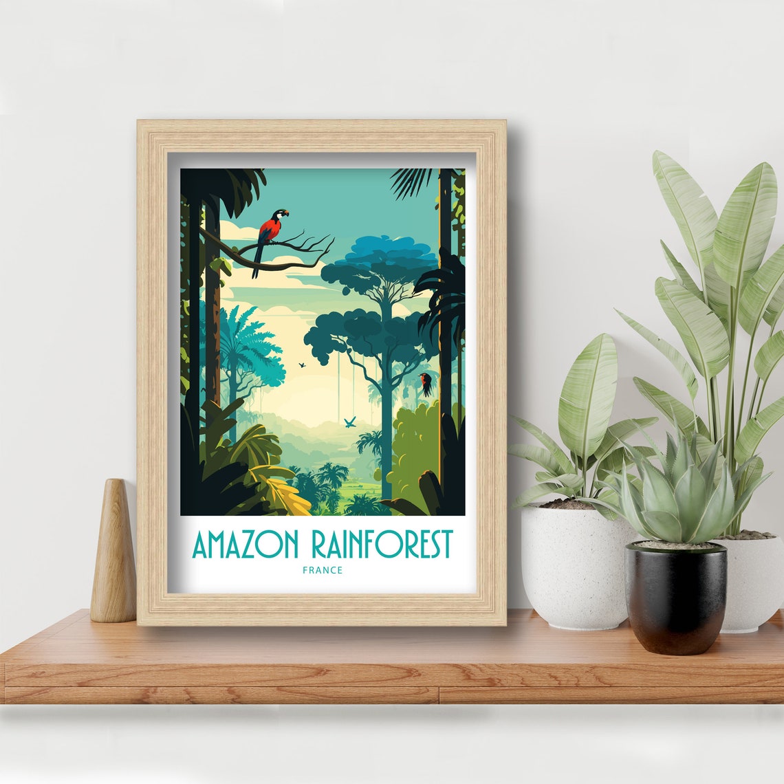 Amazon Rainforest Travel Print Rainforest Amazon Rainforest Poster Brazil Tropical Rainforest Rainforest Art Rainforest Print - Image 5