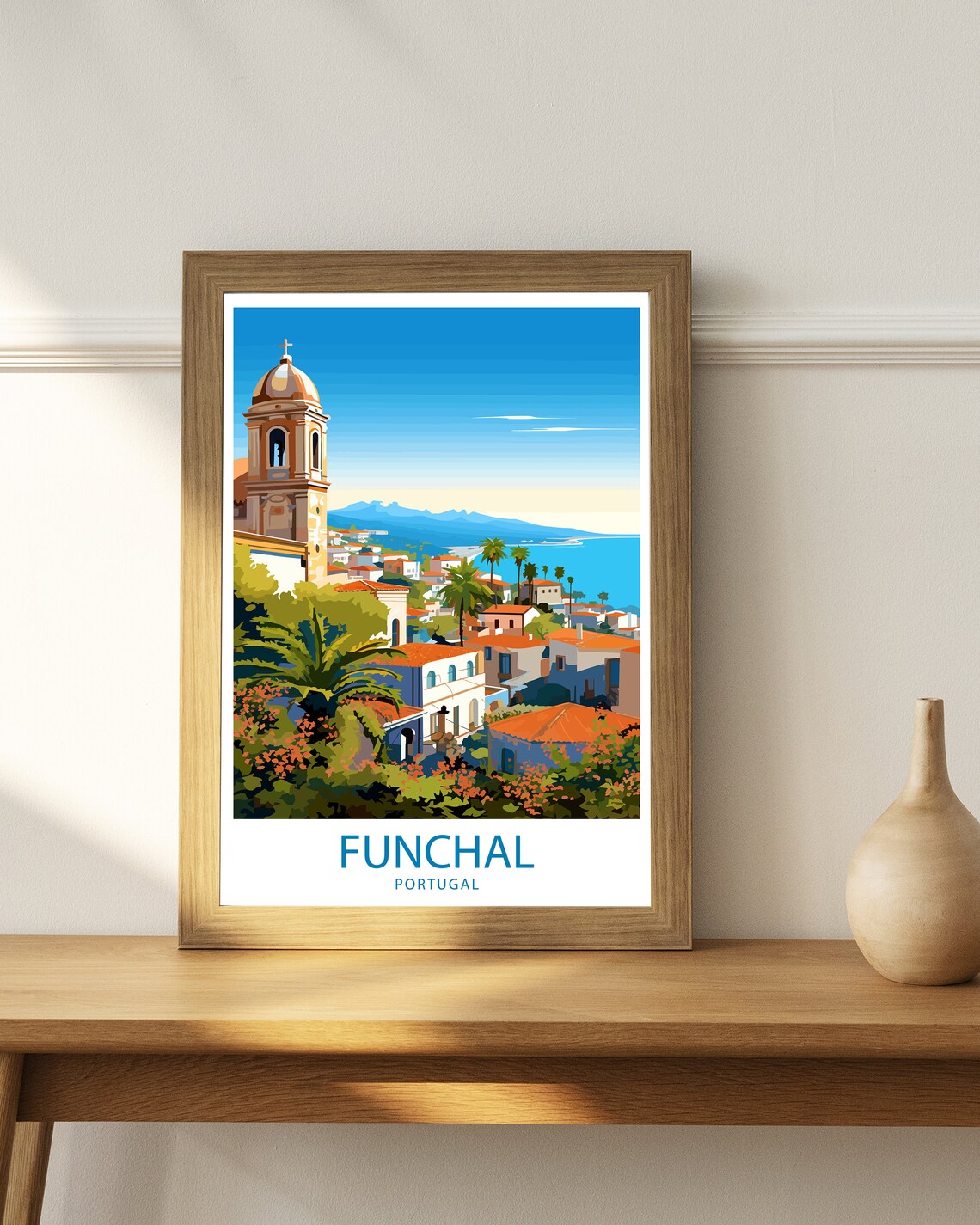 Funchal Travel Art Poster Gift For Funchal - Image 2