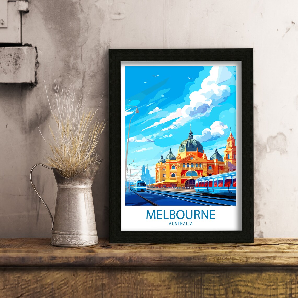 Melbourne Travel Poster, Australia Wall Decor - Image 4