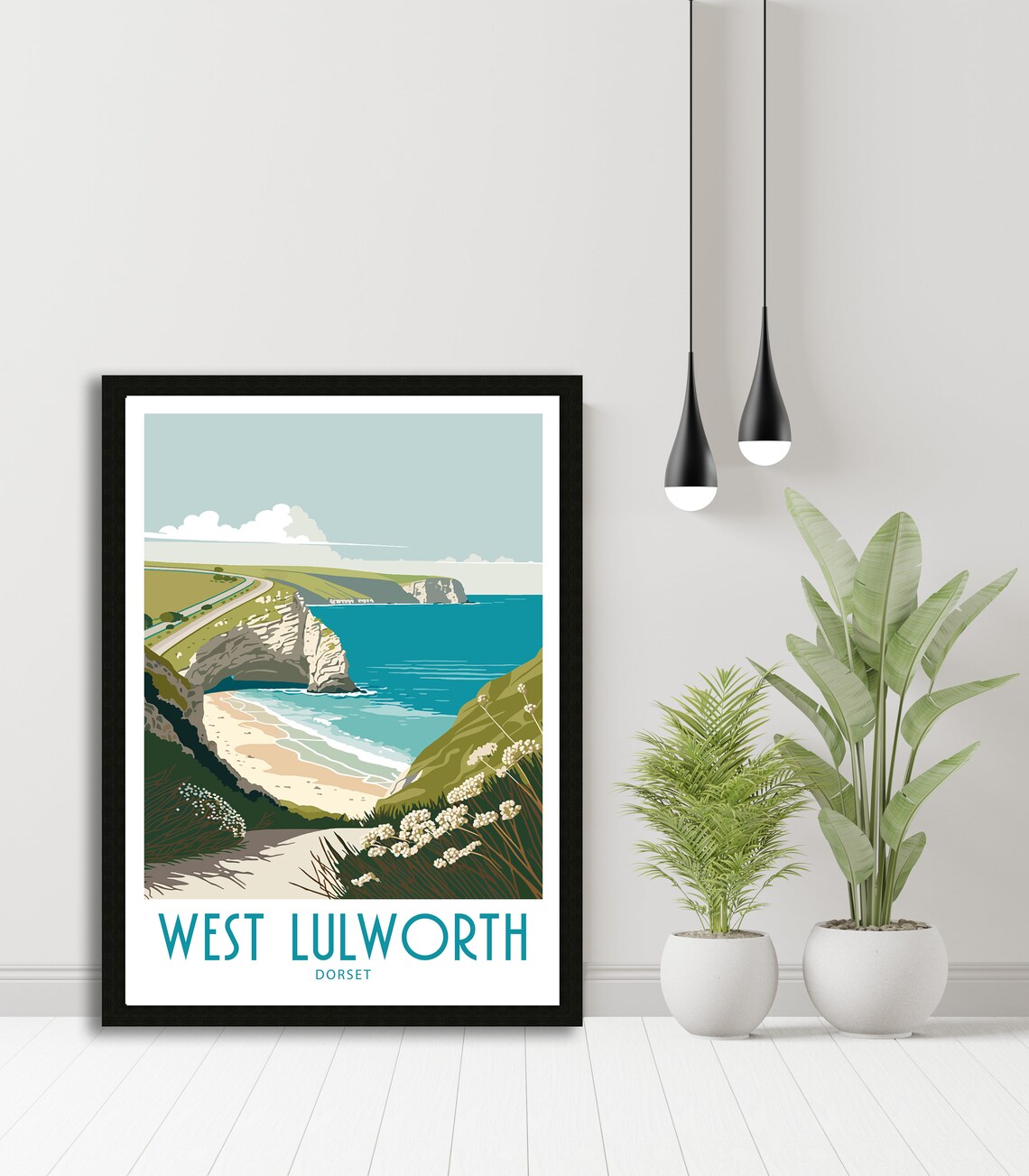 Lulworth Dorset Travel Poster, Scenic Wall Decor - Image 6