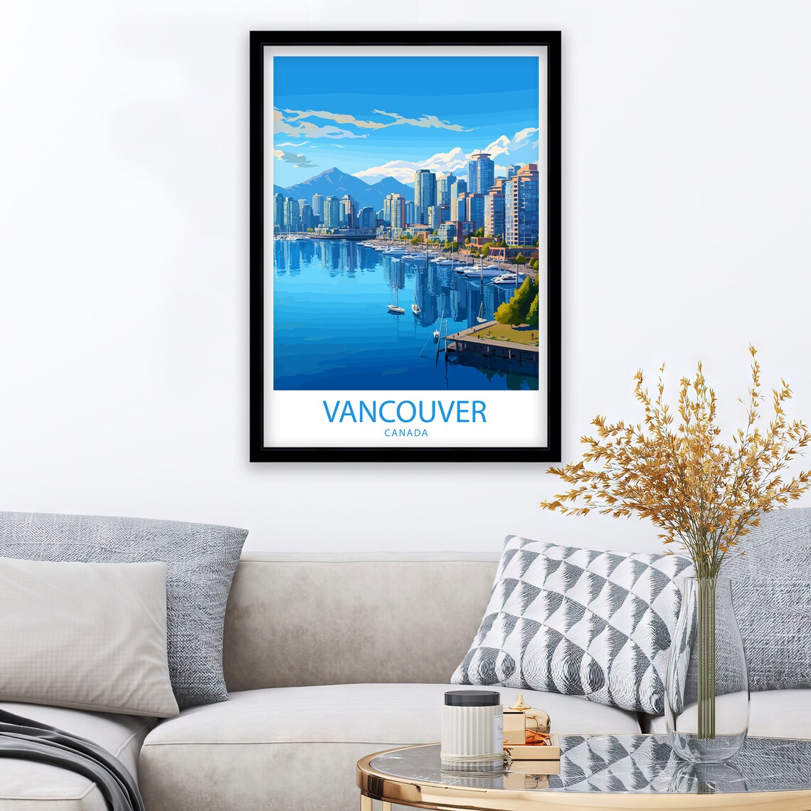 Vancouver Travel Print, Canada City Wall Decor - Image 2