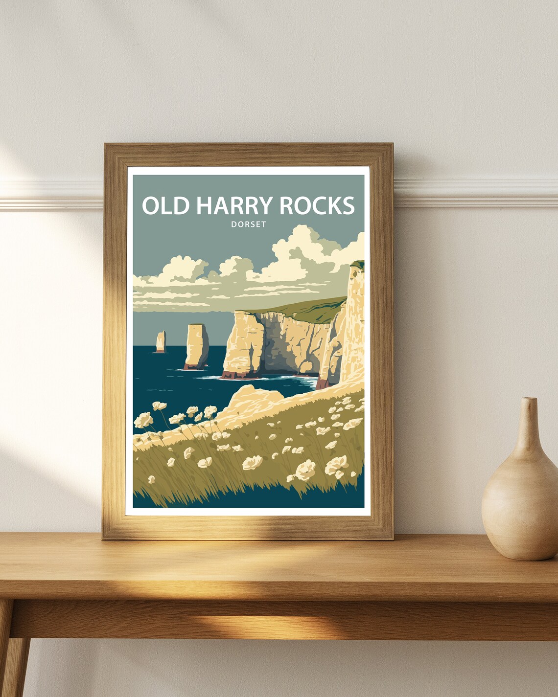 Old Harry Rocks, Jurassic Coast Travel Poster - Image 2