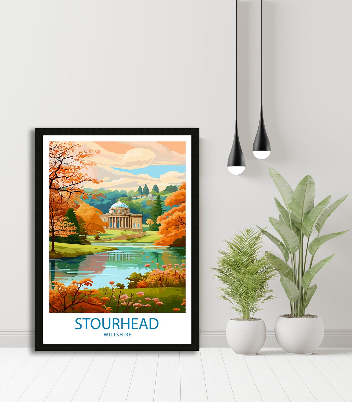 Stourhead Travel Poster, Garden And Estate Decor - Image 4
