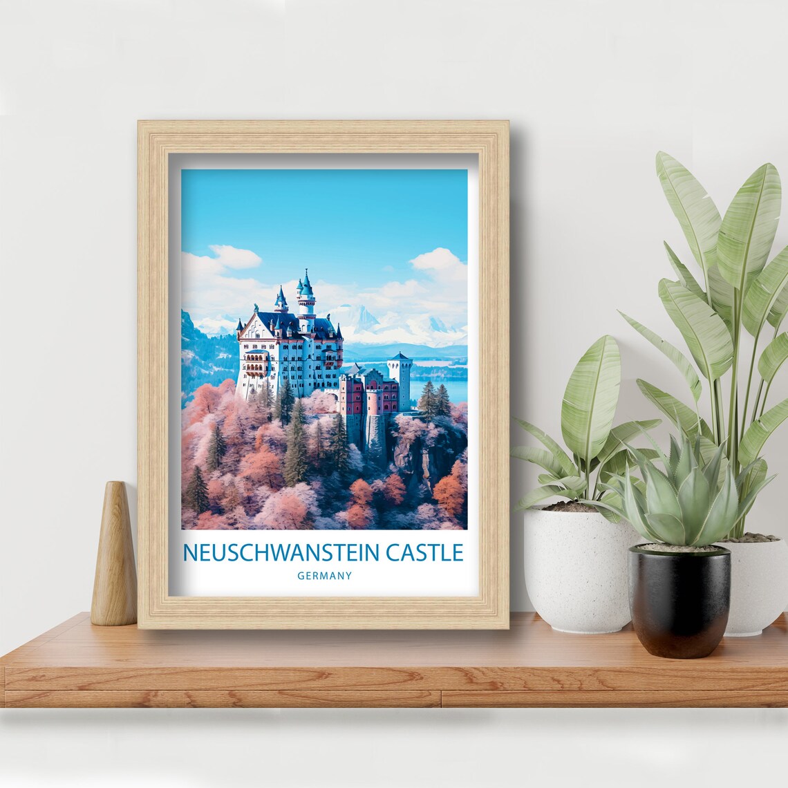 Neuschwanstein Castle Travel Poster, Germany - Image 5