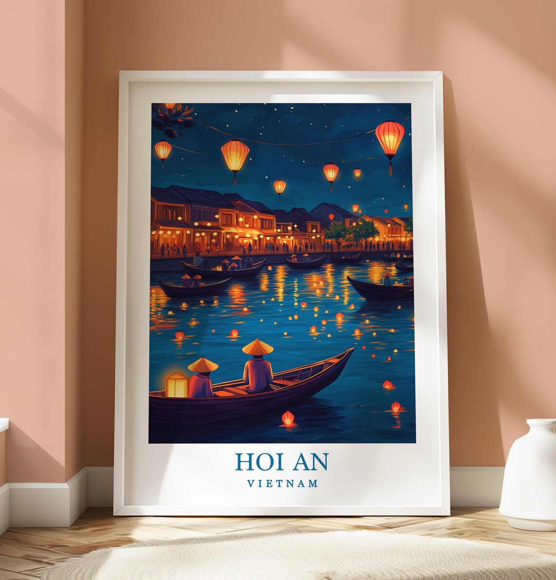 Hoi An Location Poster, Vietnam Travel Poster