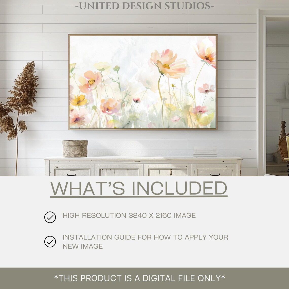Spring Wildflower Field Art Print, Country Flowers - Image 2
