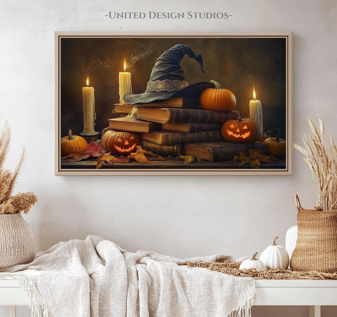 Witch Halloween Wall Art, Spooky Fall Art Print - Image 4
