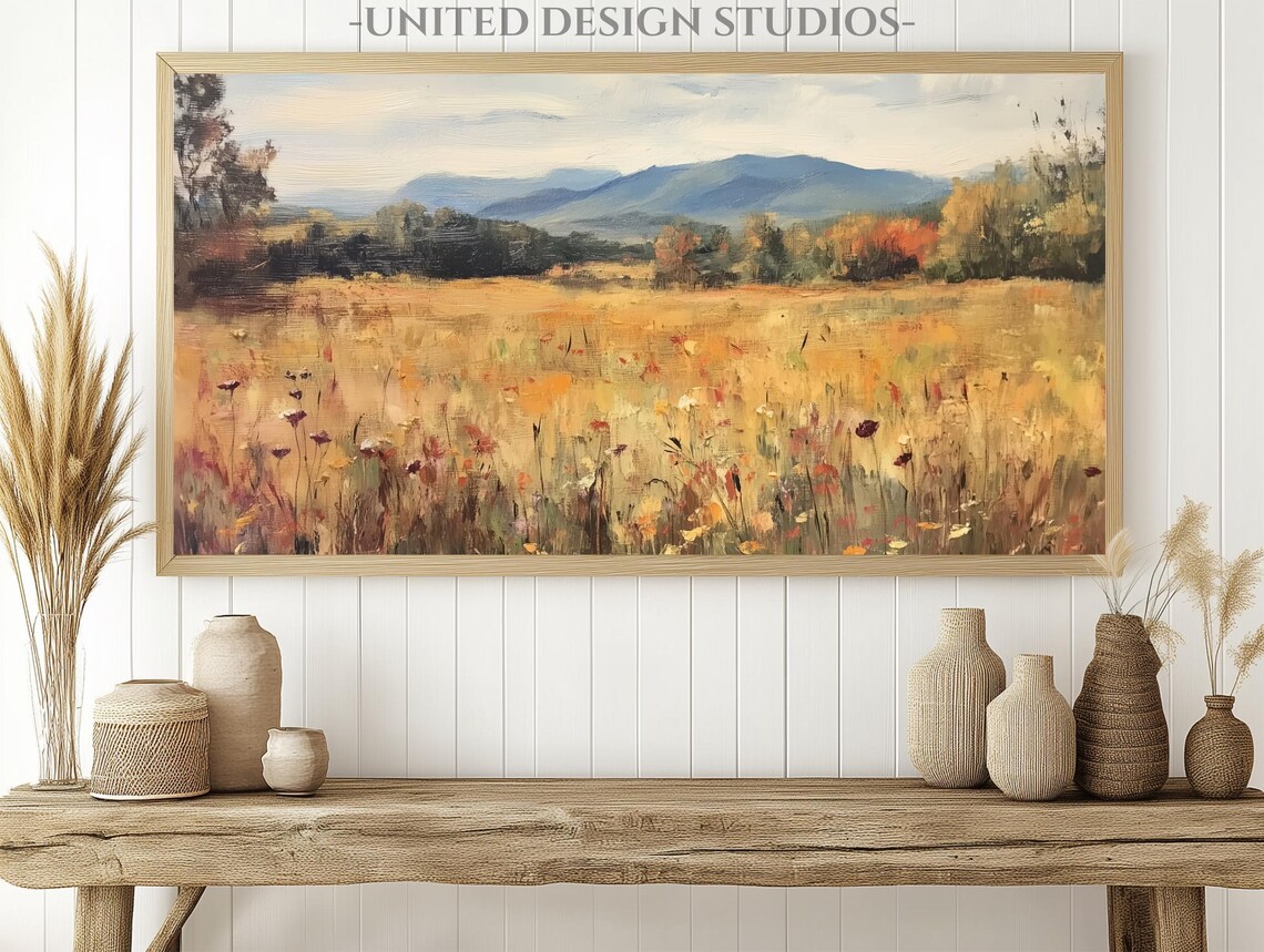 Autumn Wildflowers Decor, Fall Wall Art Print - Image 2