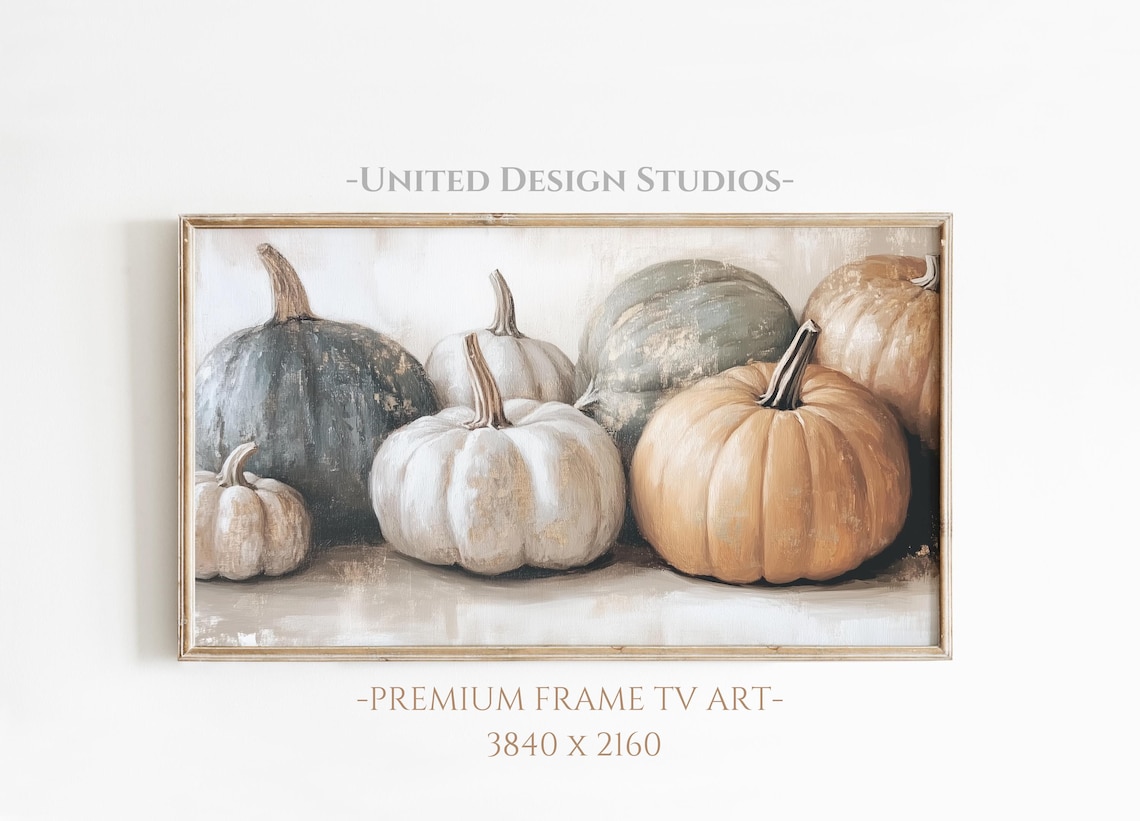 Fall Autumn Light Pumpkin Halloween Art Print