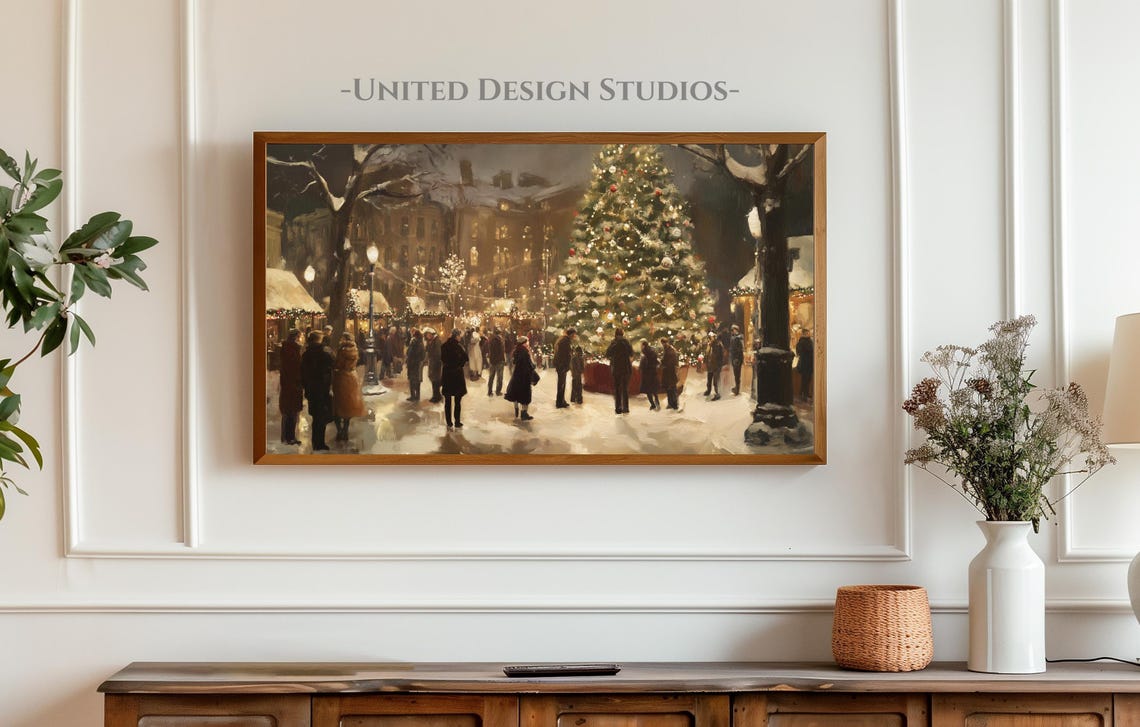 Christmas Winter Tv Art Poster Print - Image 3