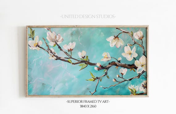 Almond Tree Abstract Art Print, Nature Wall Decor