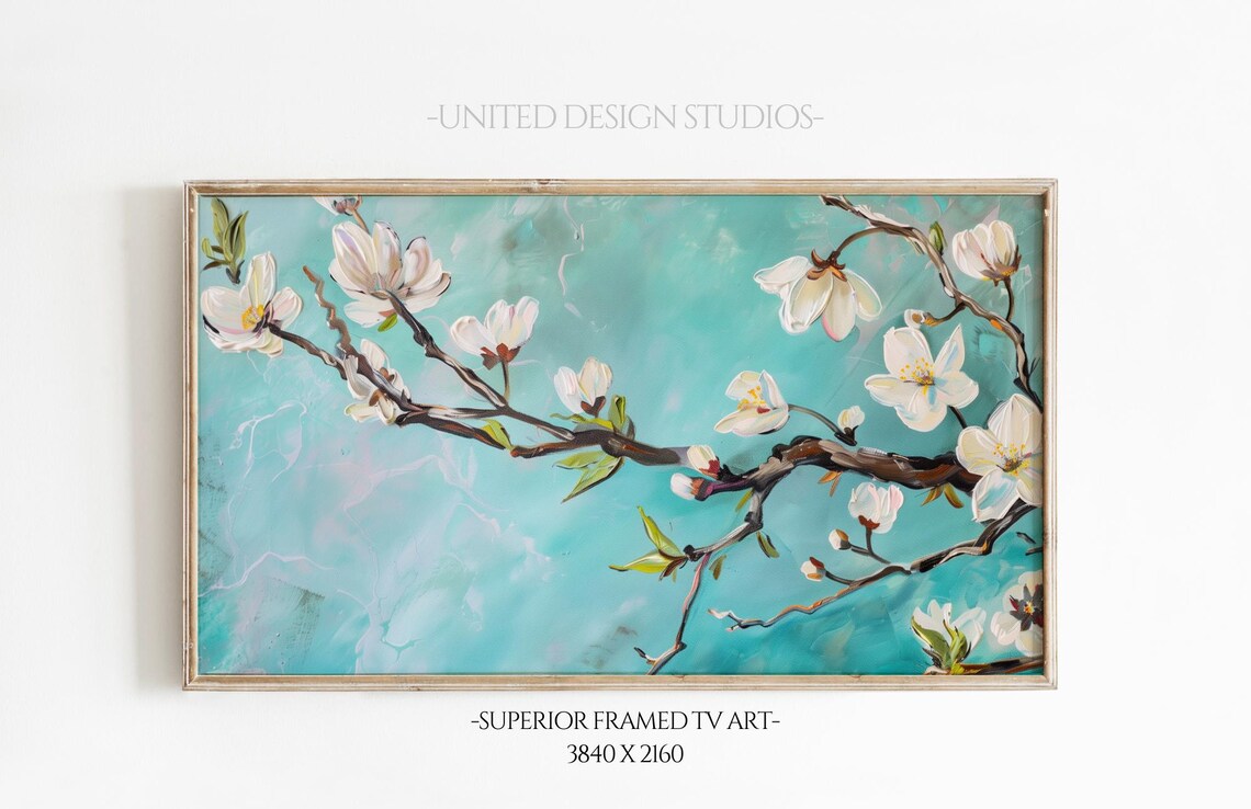 Almond Tree Abstract Art Print, Nature Wall Decor