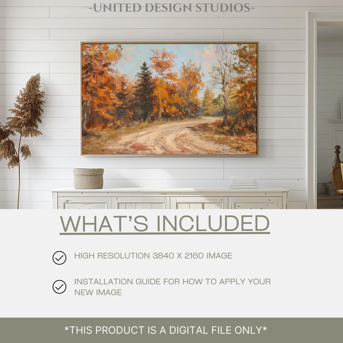 Fall Landscape Oil Painting, Autumn Forest Art Print - Image 2